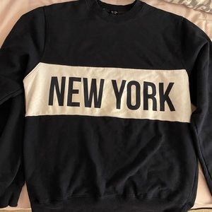Brandy Melville Navy Blue New York Crewneck